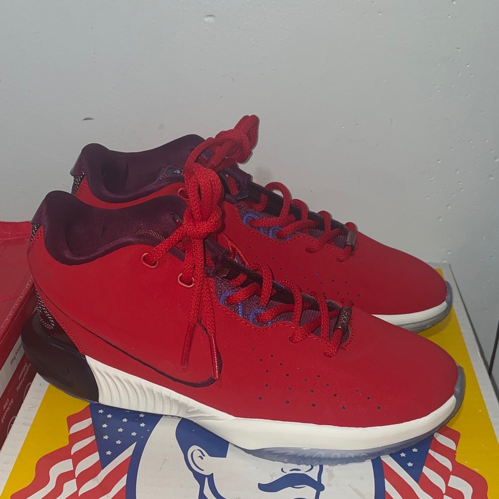 Nike Red and Black Men's Lebron 21 size 7